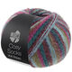 Lana Grossa MEILENWEIT 100g Cosy Socks Multi Stripes | 158-octanaje/fucsia oscuro/oliva/turquesamenta/rojo oscuro