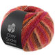 Lana Grossa MEILENWEIT 100g Cosy Socks Multi Stripes | 159-rojo/fucsia/naranja/marrón oscuro/salmón