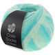 Lana Grossa MEILENWEIT 100g Cosy Socks Soft Stripes | 102-jade/verde luminoso/verde blanco/color crudo