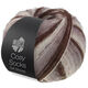 Lana Grossa MEILENWEIT 100g Cosy Socks Soft Stripes | 103-moca/gris marrón/beige/crema
