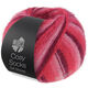 Lana Grossa MEILENWEIT 100g Cosy Socks Soft Stripes | 105-burdeos/rosa/frambuesa/rosa vívida