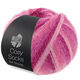 Lana Grossa MEILENWEIT 100g Cosy Socks Soft Stripes | 108-rosa/rosa vieja/salmón/brezo rojo
