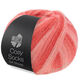 Lana Grossa MEILENWEIT 100g Cosy Socks Soft Stripes | 113-salmón/rojo salmón/coral