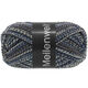Lana Grossa MEILENWEIT 100g Black Denim Mix | 4658-negro/color crudo/gris azulado/taupe/octanaje oscuro/antracita