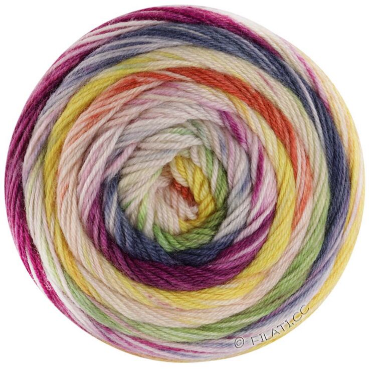 Lana Grossa MEILENWEIT 100g DUSK | 6201-fucsia oscuro/color crudo/octanaje oscuro/verde mayo/verde oliva/amarillo delicado/amarillo/naranja/arcilla roja