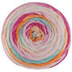 Lana Grossa MEILENWEIT 100g DUSK | 6209-fucsia/rosa vívida/crema/amarillo limón/turquesa/naranja