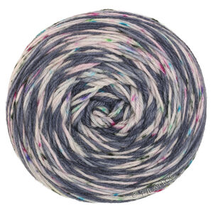 Lana Grossa MEILENWEIT 100g Merino Hand-dyed | 03-gris pizarra/color crudo/rosa vieja/azul claro/violeta