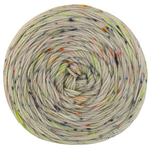 Lana Grossa MEILENWEIT 100g Merino Hand-dyed | 32-gris claro/verde amarillento/rosa vívida/octanaje oscuro/verde negro