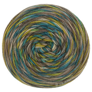 Lana Grossa MEILENWEIT 100g Merino Hand-dyed | 38-amarillo oliva/azul octanaje/gris piedra/gris beige