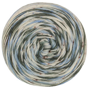 Lana Grossa MEILENWEIT 100g Merino Hand-dyed | 51-color crudo/azul claro/gris verde/gris pizarra/rojo herrumbre