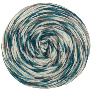 Lana Grossa MEILENWEIT 100g Merino Hand-dyed | 52-color crudo/turquesa oscuro/gris pizarra/amarillo mostaza/rojo herrumbre