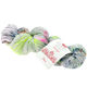 Lana Grossa MEILENWEIT 100g Merino Hand-dyed | 302-gris claro/verde amarillento/rosa vívida/octanaje oscuro/verde negro