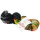 Lana Grossa MEILENWEIT 100g Merino Hand-dyed | 306-negro/gris/blanco/verde azulado/octanaje verde/rosa vívida/jade/verde blanco/rosa