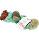 Lana Grossa MEILENWEIT 100g Merino Hand-dyed | 308-marrón oscuro/azul turquesa/menta/beige claro/beige arena/herrumbre