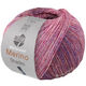 Lana Grossa MEILENWEIT 100g Merino Extrafine Shades | 7224-rosa/rosa vívida/ocre/azul violeta/rojo oscuro