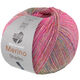 Lana Grossa MEILENWEIT 100g Merino Extrafine Shades | 7226-rosa vívida/albaricoque/turquesa/amarillo claro