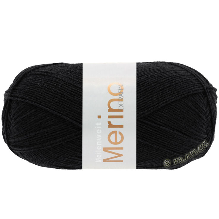 Lana Grossa MEILENWEIT 100g Merino Extrafine | 2402-negro
