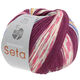 Lana Grossa MEILENWEIT 100g Seta Adriana | 3242-fucsia/blanco/purpura/naranja/rosa
