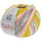 Lana Grossa MEILENWEIT 100g Seta Adriana | 3249-gris verde/color crudo/gris azul/rosa/gris/gris oscuro