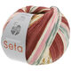 Lana Grossa MEILENWEIT 100g Seta Adriana | 3250-borgoña/rojo ladrillo/color crudo/rosa/gris/gris oscuro/camello/caramelo