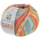 Lana Grossa MEILENWEIT 100g Seta Giappone | 3381-turquesamenta/color crudo/mostaza/frambuesa/lila/malva