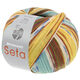 Lana Grossa MEILENWEIT 100g Seta Giappone | 3392-marrón/blanco/azul/turrón/verde musgo/mostaza/turquesa/amarillo claro