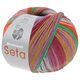 Lana Grossa MEILENWEIT 100g Seta Hokkaido | 3584-azul claro/marrón/color crudo/herrumbre/verde/violeta/marrón arcilla/borgoña