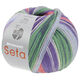 Lana Grossa MEILENWEIT 100g Seta Hokkaido | 3585-brezo/gris claro/azul violeta/azul claro/jade/gris oscuro/blanco
