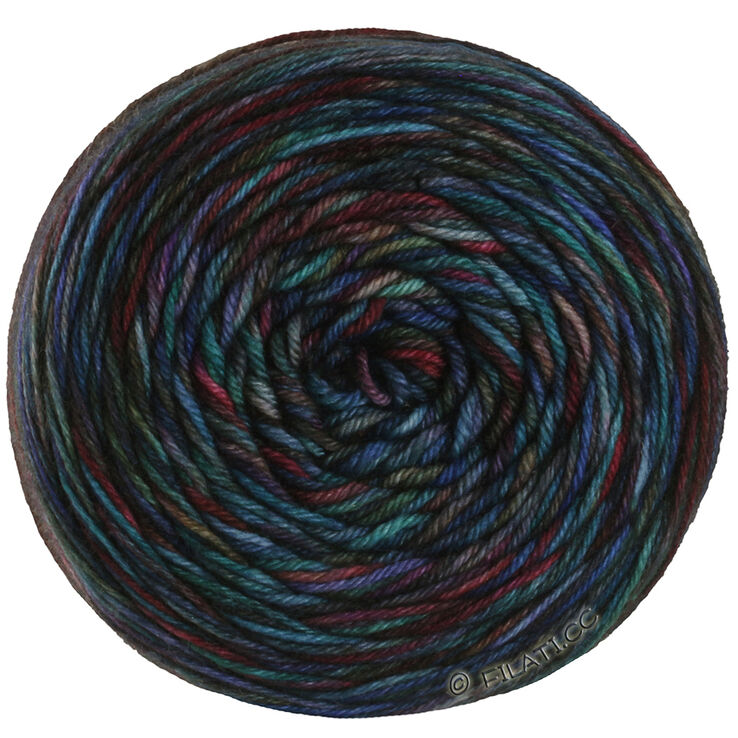 Lana Grossa MEILENWEIT 100g Sooty | 6222-azul oscuroro/gris azul/azul claro/gris verde/verde negro/violeta oscuro