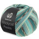 Lana Grossa MEILENWEIT 100g Woolycell Freddo | 6044-verde octanaje/gris medio/turquesa/menta/lago verde/gris oscuro/gris claro