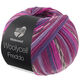 Lana Grossa MEILENWEIT 100g Woolycell Freddo | 6047-rojo violeta/lavanda/violeta oscuro/fucsia/gris oscuro/rosa
