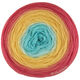 Lana Grossa MERINO LACE AQUARELL | 15-rojo salmón/naranja salmón/amarillo/turquesa