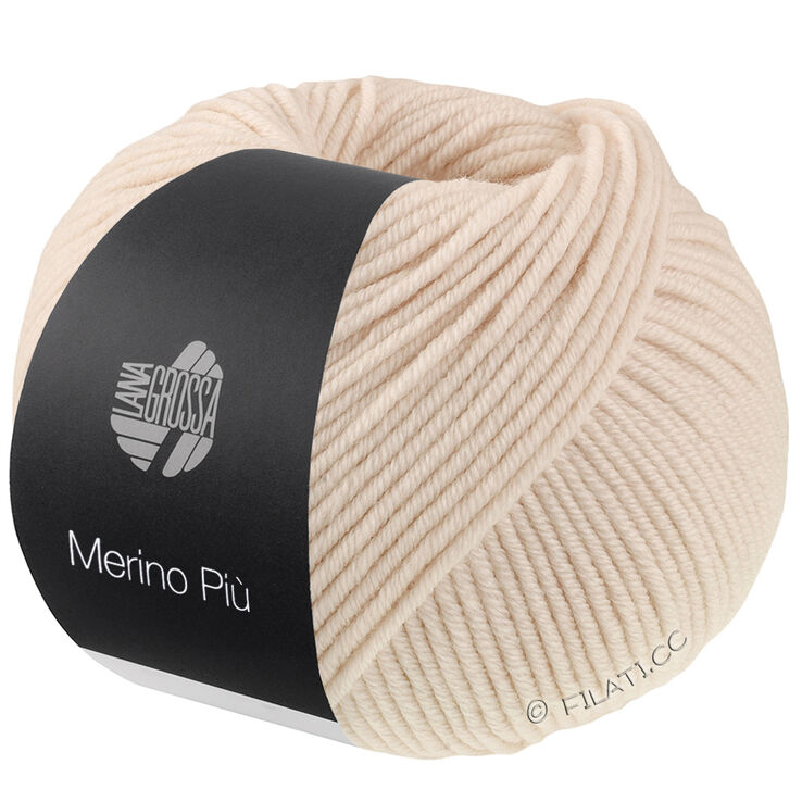 Lana Grossa MERINO PIÙ | 01-beige claro