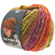 Lana Grossa OLYMPIA Classic | 078-rosa vívida/gris verde/verde amarillento/marrón naranja/ciclamino