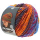 Lana Grossa OLYMPIA Classic | 081-naranja/gris/rojo oscuro/azul/amarillo/verde claro