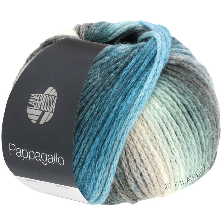 Lana Grossa PAPPAGALLO | 01-octanaje/jade/gris oscuro/gris azul/azul claro/negro marrón/camello