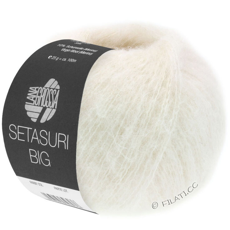 Lana Grossa SETASURI Big | 501-blanco