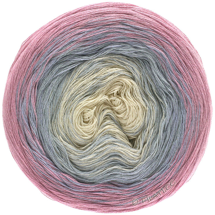 Lana Grossa SHADES OF COTTON LINEN | 701-rosa/gris/gris claro/naturaleza