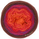Lana Grossa SHADES OF MERINO COTTON | 411-naranja/rojo fuego/ciclamino/zarzamora