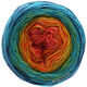 Lana Grossa SHADES OF MERINO COTTON | 601-terracota/naranja/amarillo/verde amarillento/turquesa/marino