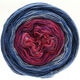 Lana Grossa SHADES OF MERINO COTTON | 604-pink lila/violeta/blanco/azul medio/azul paloma