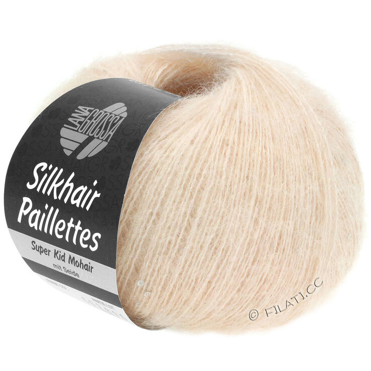 Lana Grossa SILKHAIR Paillettes | 401-rosa pálido