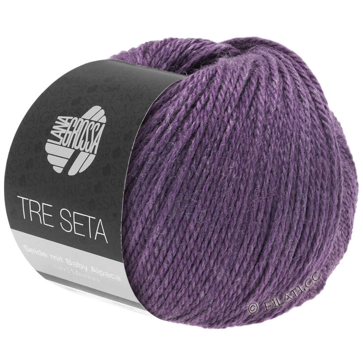 Lana Grossa TRE SETA | 01-violeta oscuro