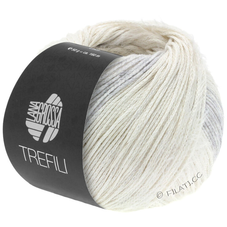Lana Grossa TREFILI | 01-color crudo/gris plata
