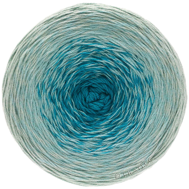 Lana Grossa TWISTED SUMMER SHADES | 1001-gris claro/turquesa/octanaje
