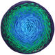 Lana Grossa TWISTED SUMMER SHADES | 1009-violeta/verde/azul azur/azul celeste