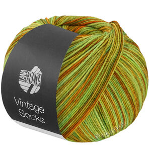 Lana Grossa VINTAGE SOCKS Multi | 1054-verde primavera/jade/mostaza/oliva/ocre