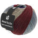 Lana Grossa MEILENWEIT 100g Yak Colorblock (ABOUT BERLIN) | 632-gris oscuro/gris claro/violeta/rojo marrón/taupe mezcla