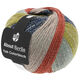 Lana Grossa MEILENWEIT 100g Yak Colorblock (ABOUT BERLIN) | 634-taupe/antracita/mostaza/menta/rojo ladrillo mezcla