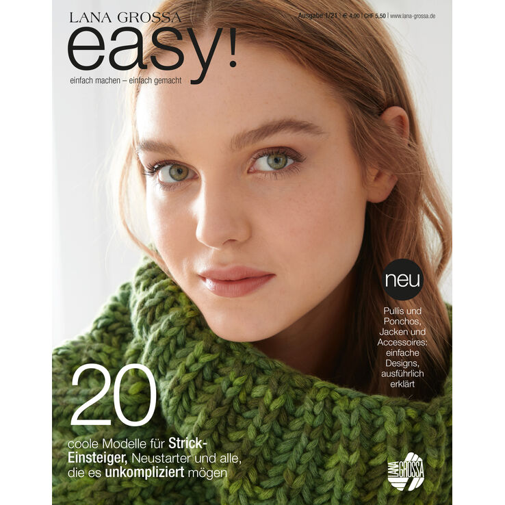 EASY No. 1 - Revista + instrucciones en alemán de Lana Grossa